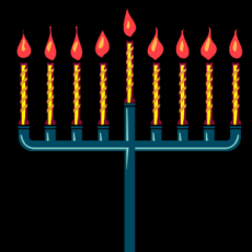 Menorah - Chanukah - חנוכה